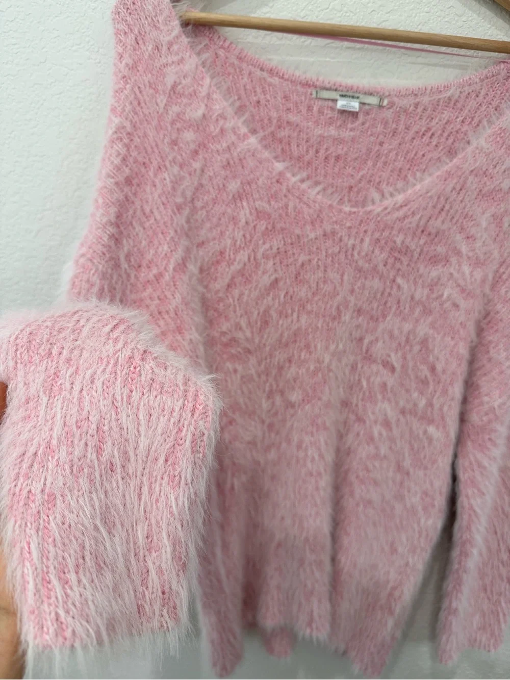 Kimchi Blue Urban Outfitters Pink Fuzzy Oversized Sweater